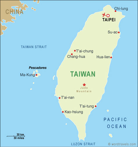 Map Taiwan