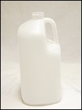  128 oz. / 1 Gallon
   38 400 Natural  Square  Plastic   Jug