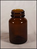  60cc   33 400 Amber  Round  Glass   Jar