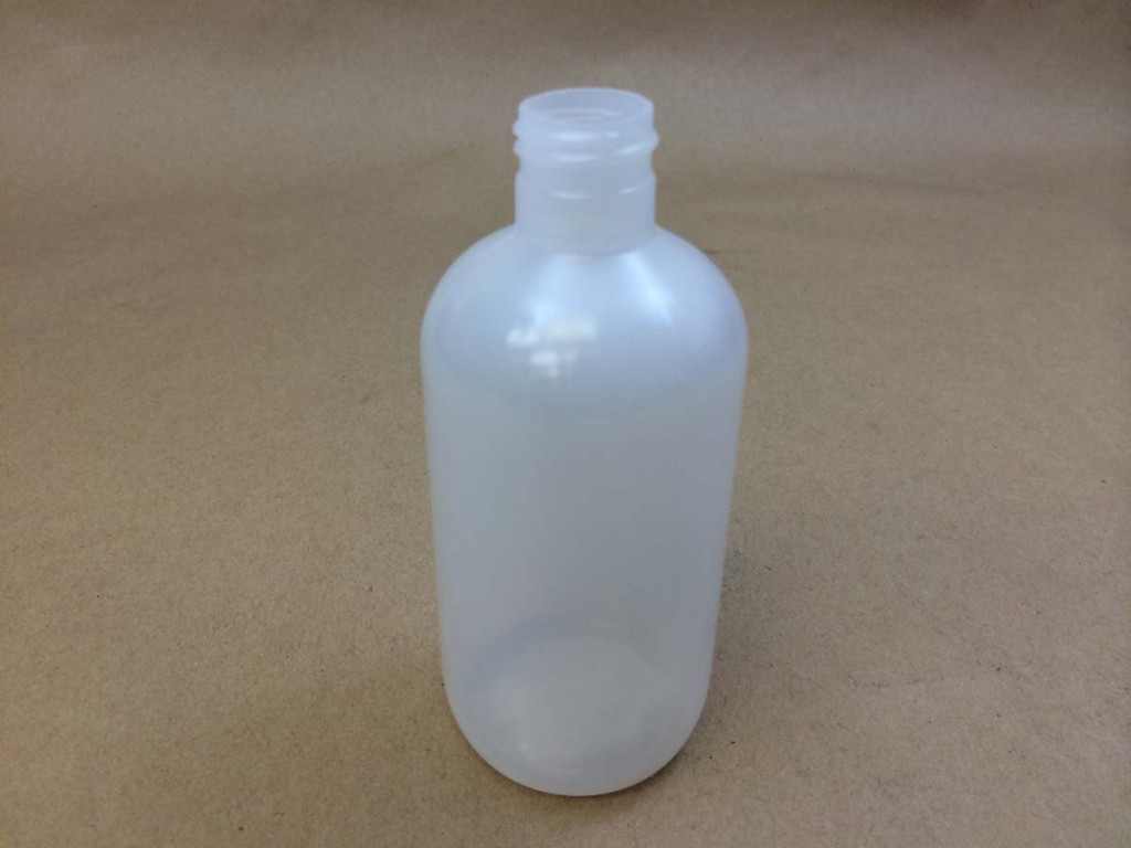  8 oz.   24 410 Natural  Boston Round  Plastic   Bottle