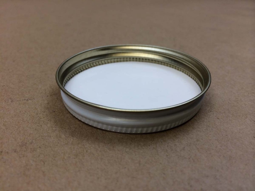  58 400   58 400 White  Round  Metal   Cap