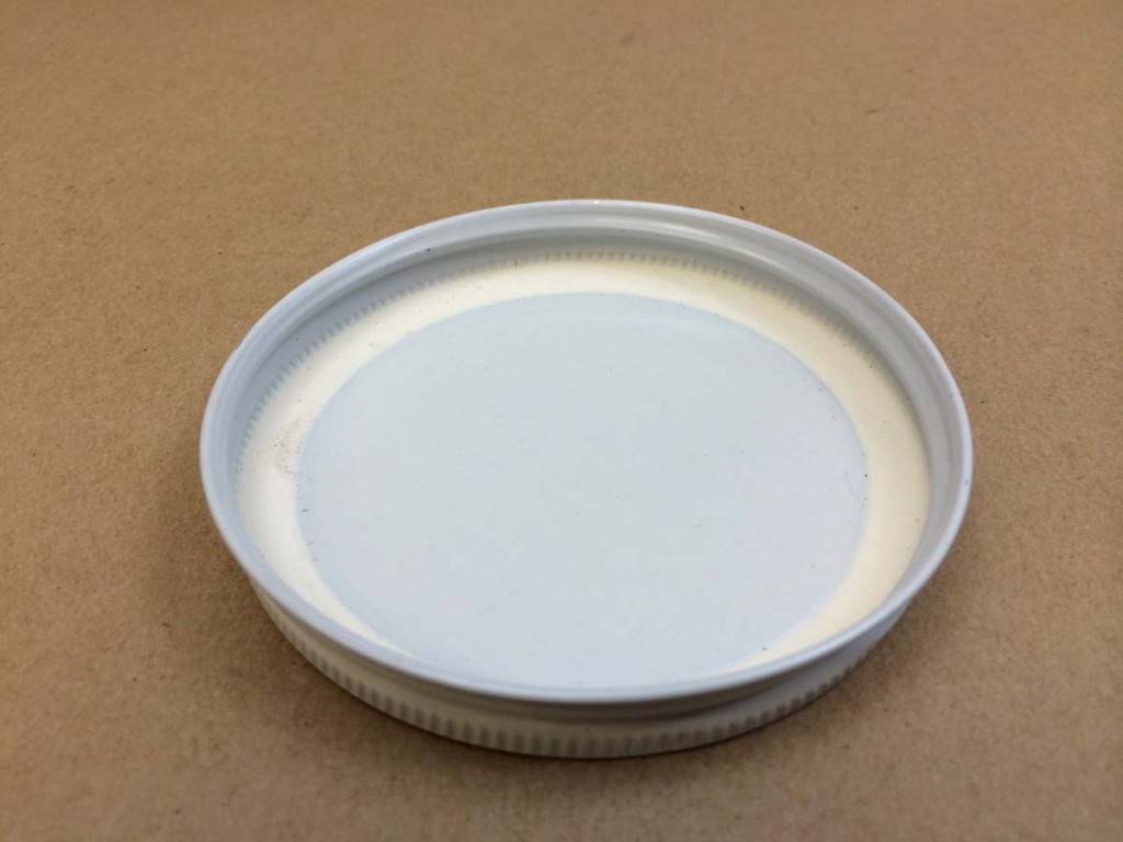  83 400   83 400 White  Round  Metal   Cap