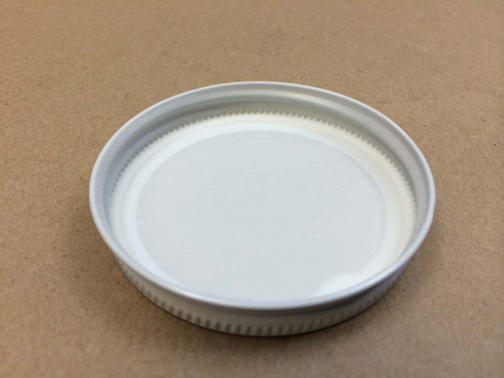  63 400   63 400 White  Round  Metal   Cap