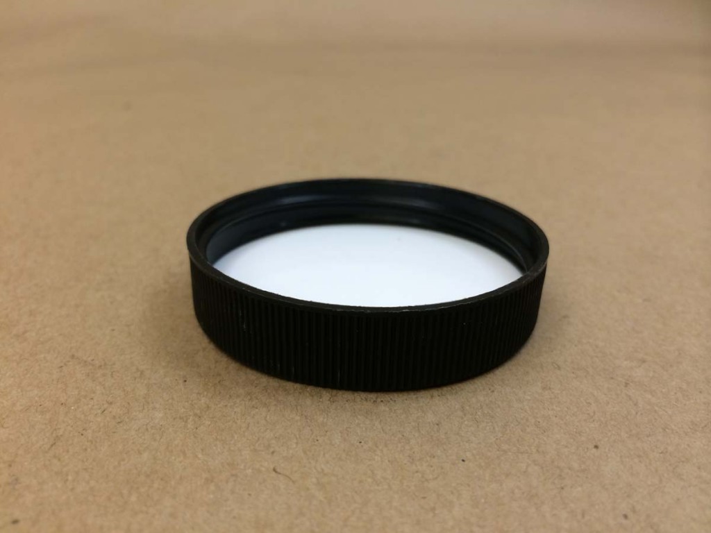  48 400   48 400 Black  Round  Plastic   Cap