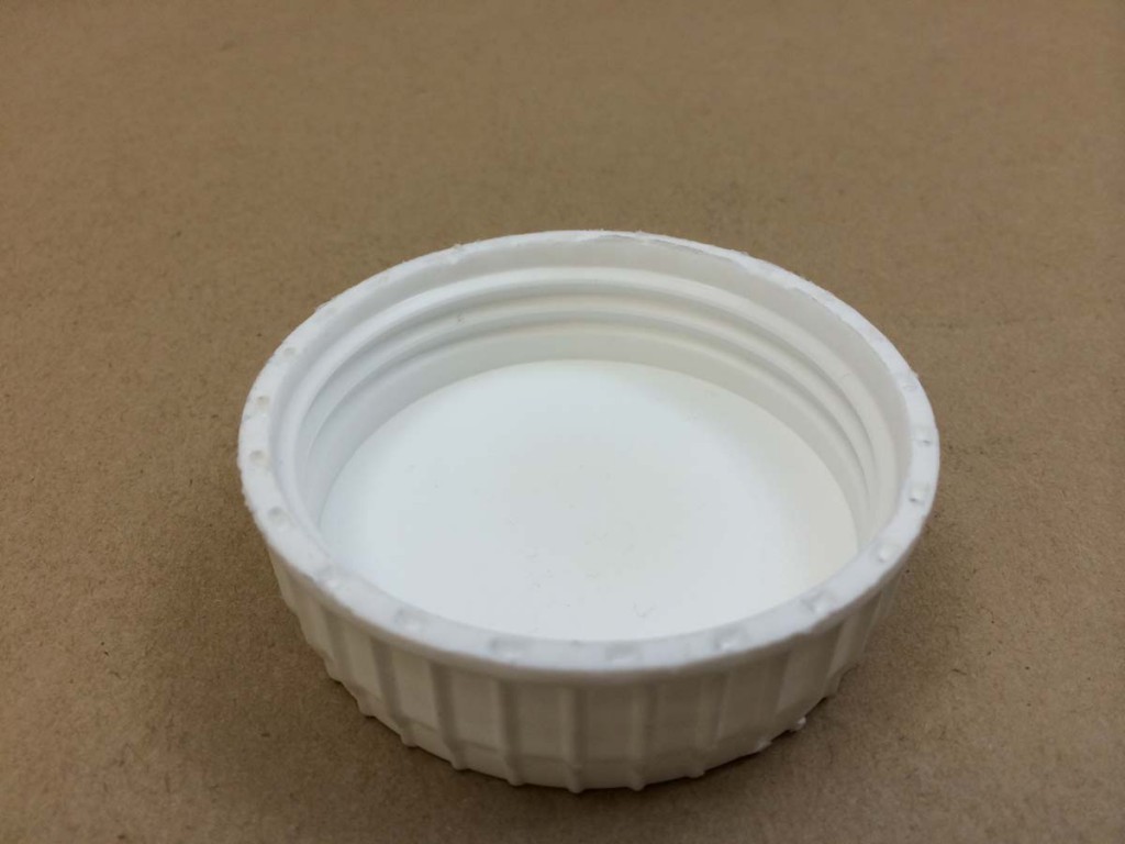  63 485   63 485 White  Round  Plastic   Cap