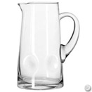 PITCHER, HAND MADE IMPRESSIONS GLASS, PKG/6 EACH