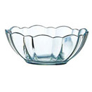 SERVING BOWLS, SCALLOPED EDGES, GLASS