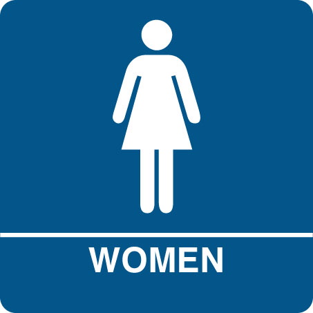 Ladies room sign clipart