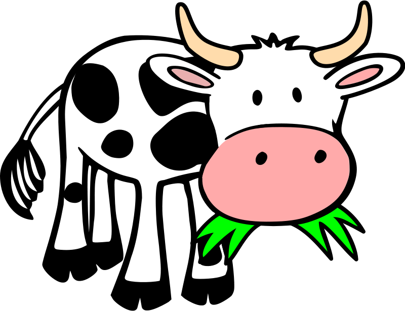 Free cartoon cow clipart