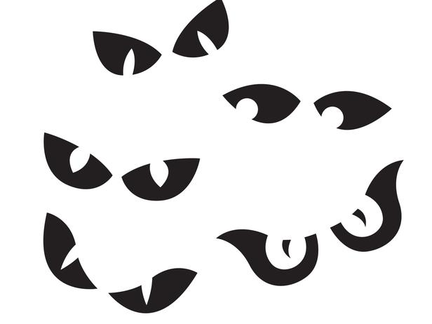 Best Photos of Spooky Eye Stencils - Pumpkin Carving Stencil Scary ...