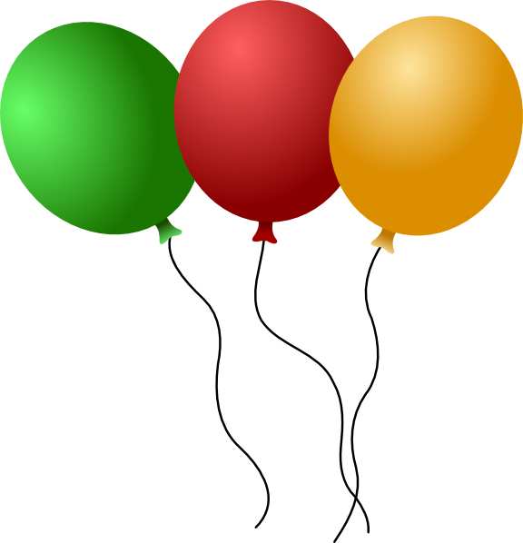 Balloons clip art - vector clip art online, royalty free & public ...