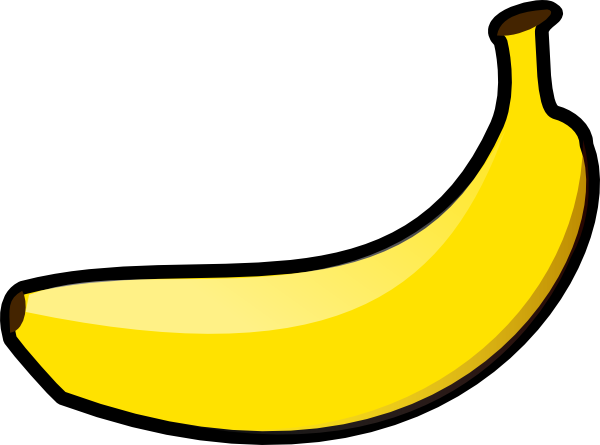 Banana clip art Free Vector / 4Vector