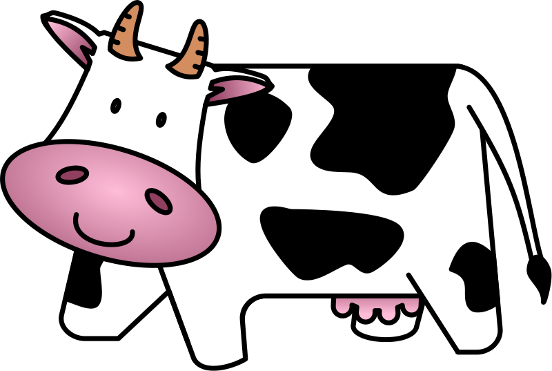 Free cartoon cow clipart