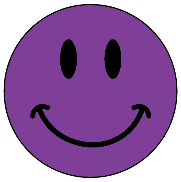 Purple Smiley Face Clipart