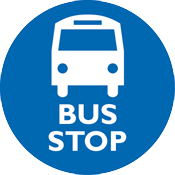 Blue Bus Stop Sign - Free Clipart Images