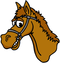 Cartoon horse head clipart