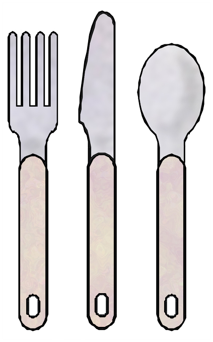 ArtbyJean - Paper Crafts: KNIFE FORK SPOON SETS - Clip art prints ...