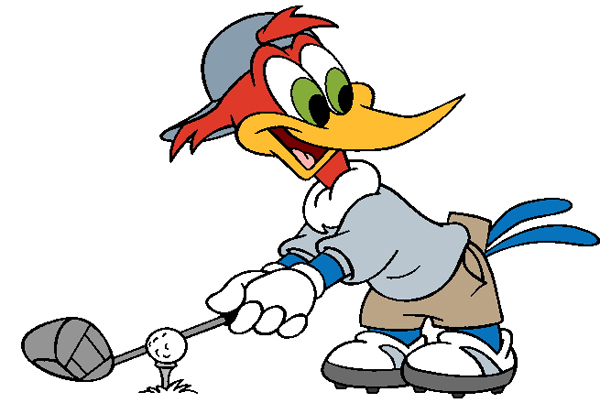 Funny Golfer Clipart