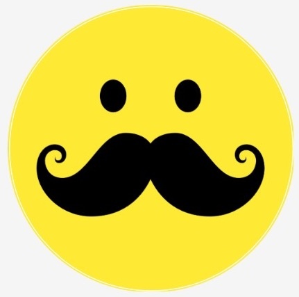 Smiley Face With Mustache - Free Clipart Images