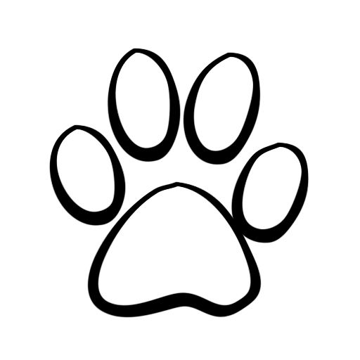 Clipart dog and cat paw prints - ClipartFox