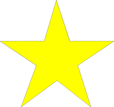 Gold star transparent clipart