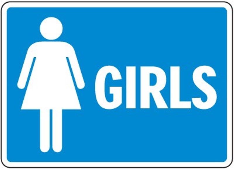 Clipart ladies toilet sign