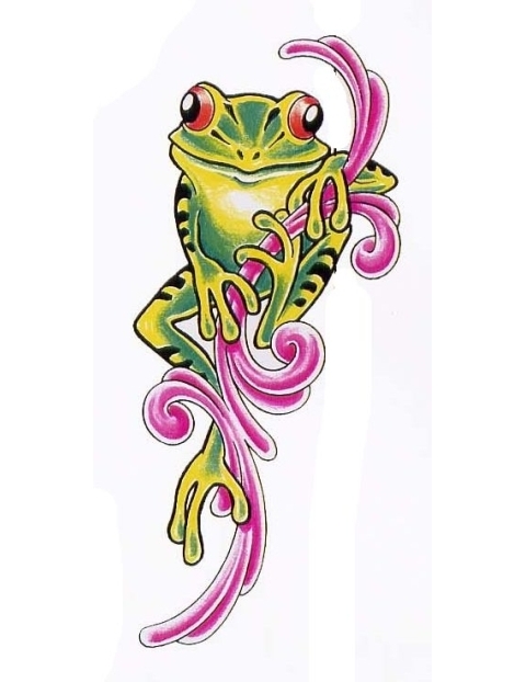 Superb Tree Frog Tattoo Design | Fresh 2017 Tattoos Ideas