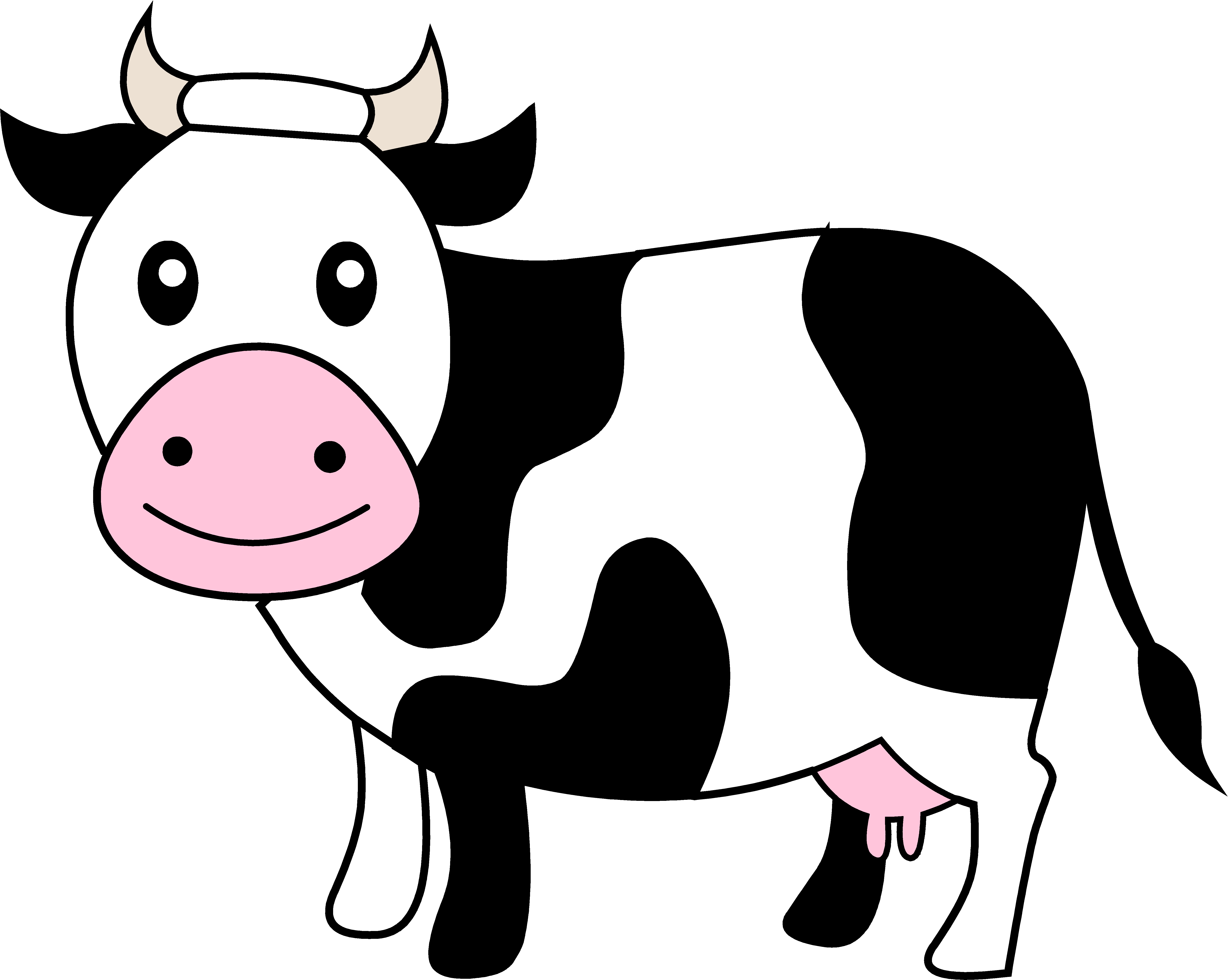 Free cartoon cow clipart