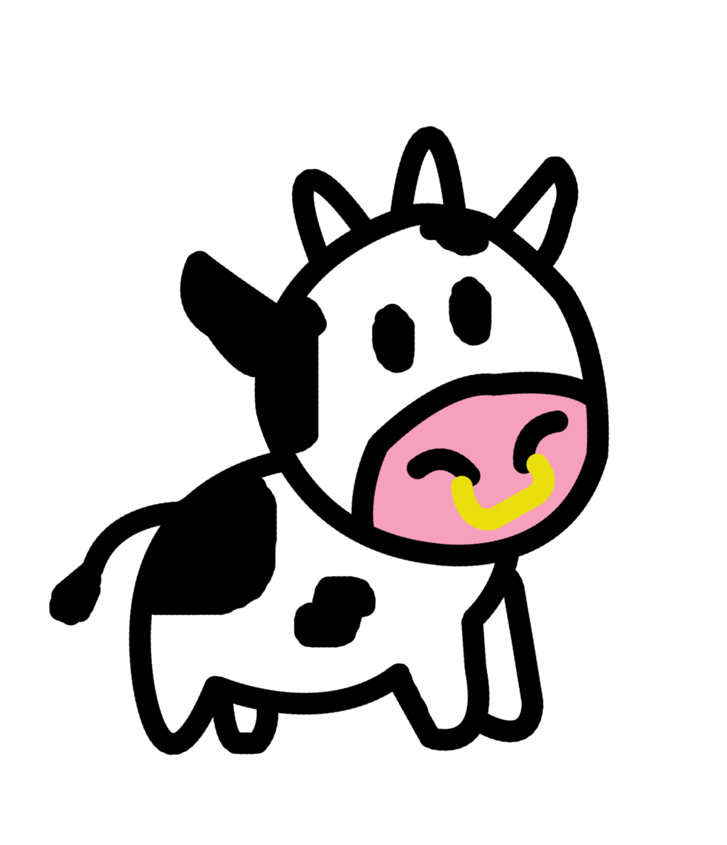 deviantART: More Like Cartoon Cow PNG + PSD by