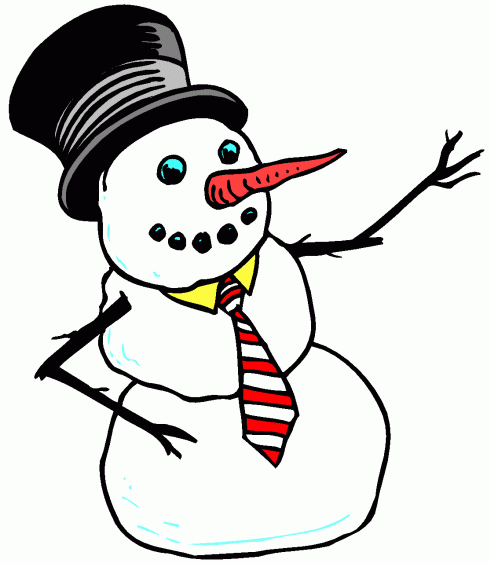 Christmas Snowman Animated Clipart