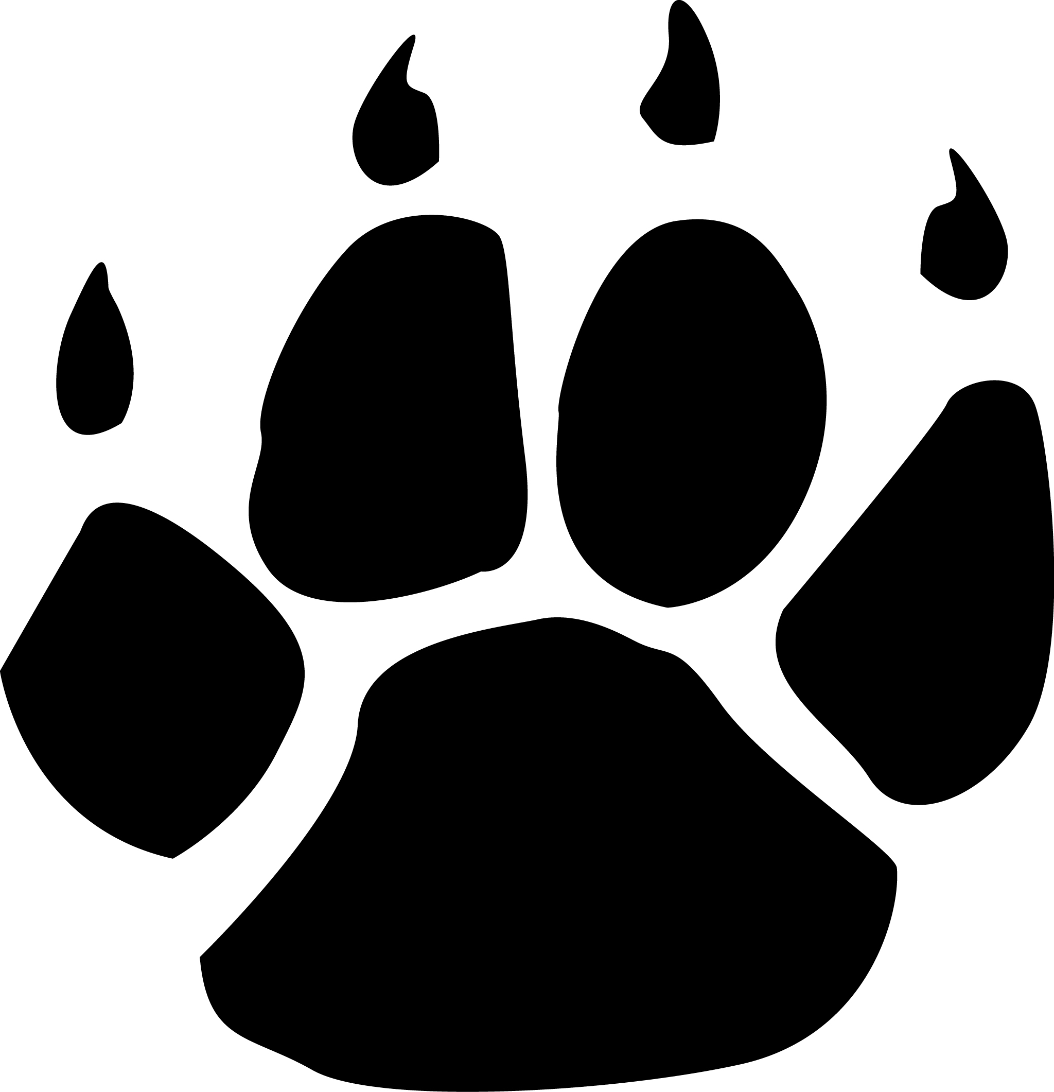 Cat Print Clipart