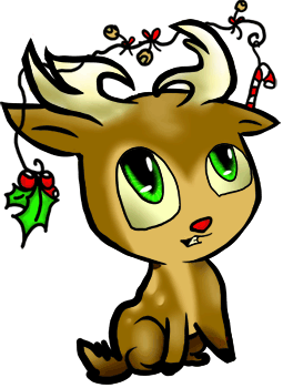 Chibi Reindeer Cartoon Deer, Echo's Cartoon Reindeer Clipart for ...