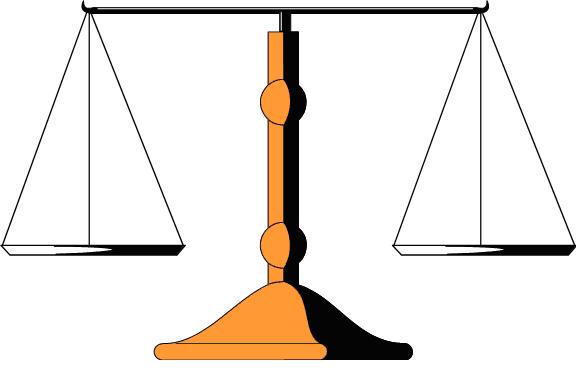 Simple Balance Scale Clipart