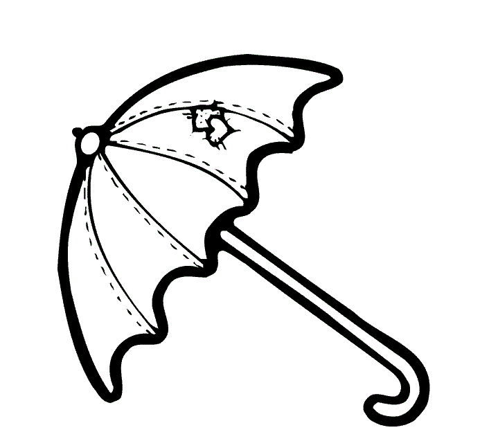 Umbrella Color In - ClipArt Best