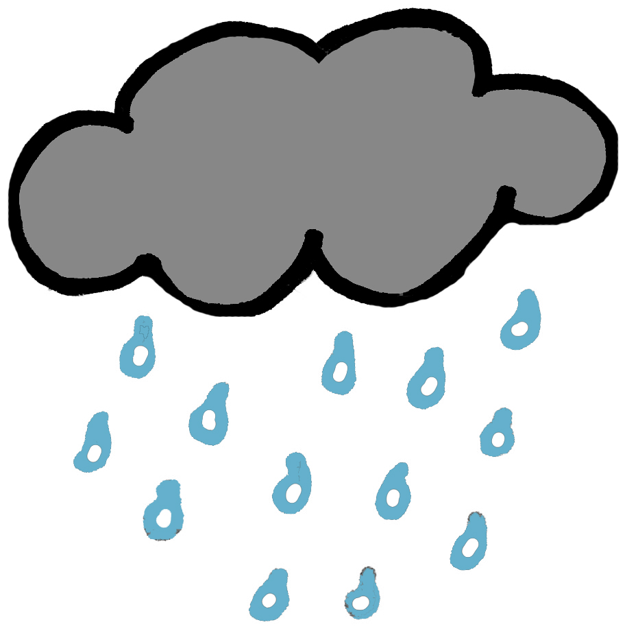 Rain cloud storm clipart image cartoon cloud