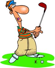 Funny Golfer Clipart