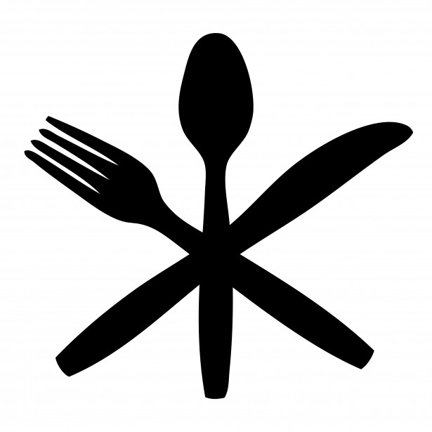 Clip Art Fork Knife Plate Clipart