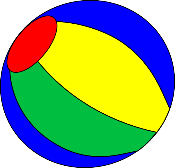 Free Cartoon Beach Ball - ClipArt Best