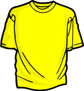 Yellow T-shirt Clip Art - vector clip art online ...