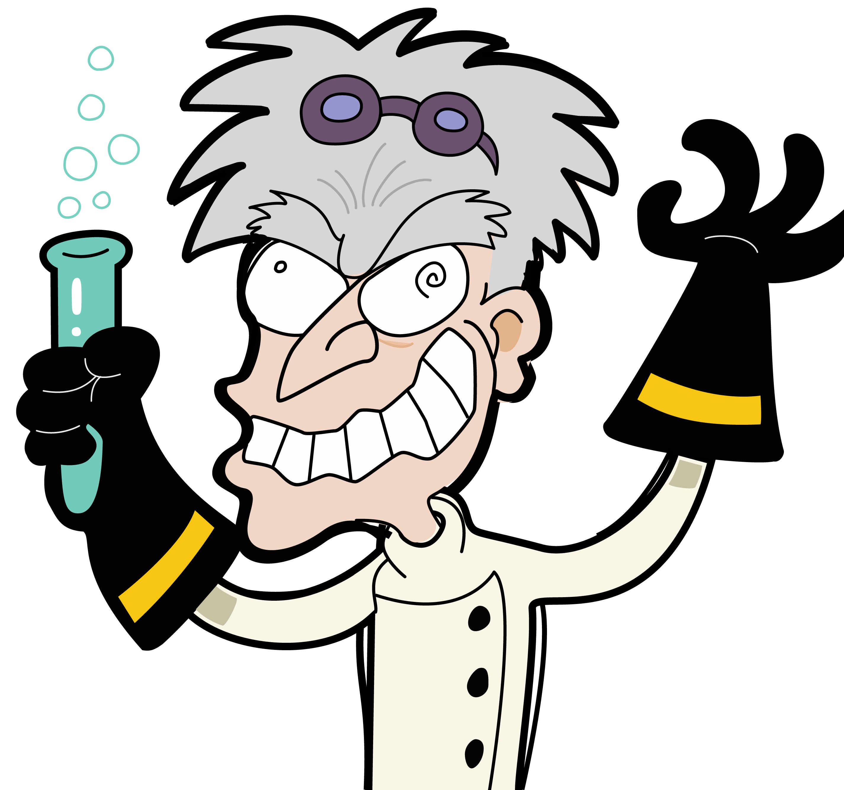 Scientist cartoon people clipart