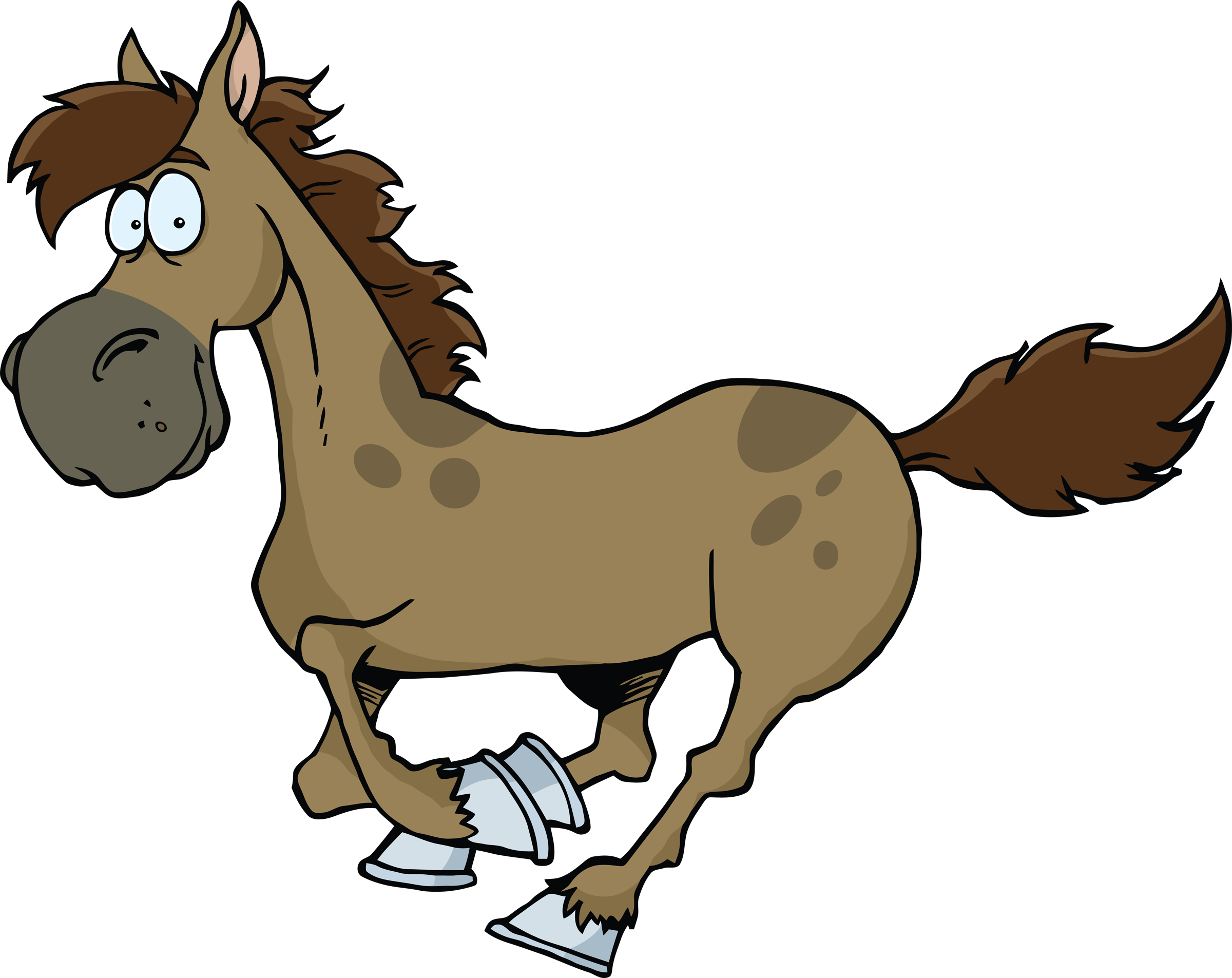 Funny Cartoon Horses Clipart