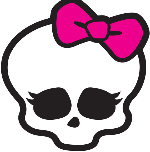 Items similar to Retro vintage cartoon girl skull bowtie knot ...