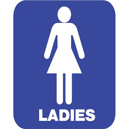 Clipart ladies toilet sign