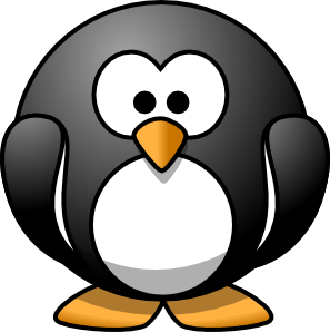 Cartoon penguin clipart