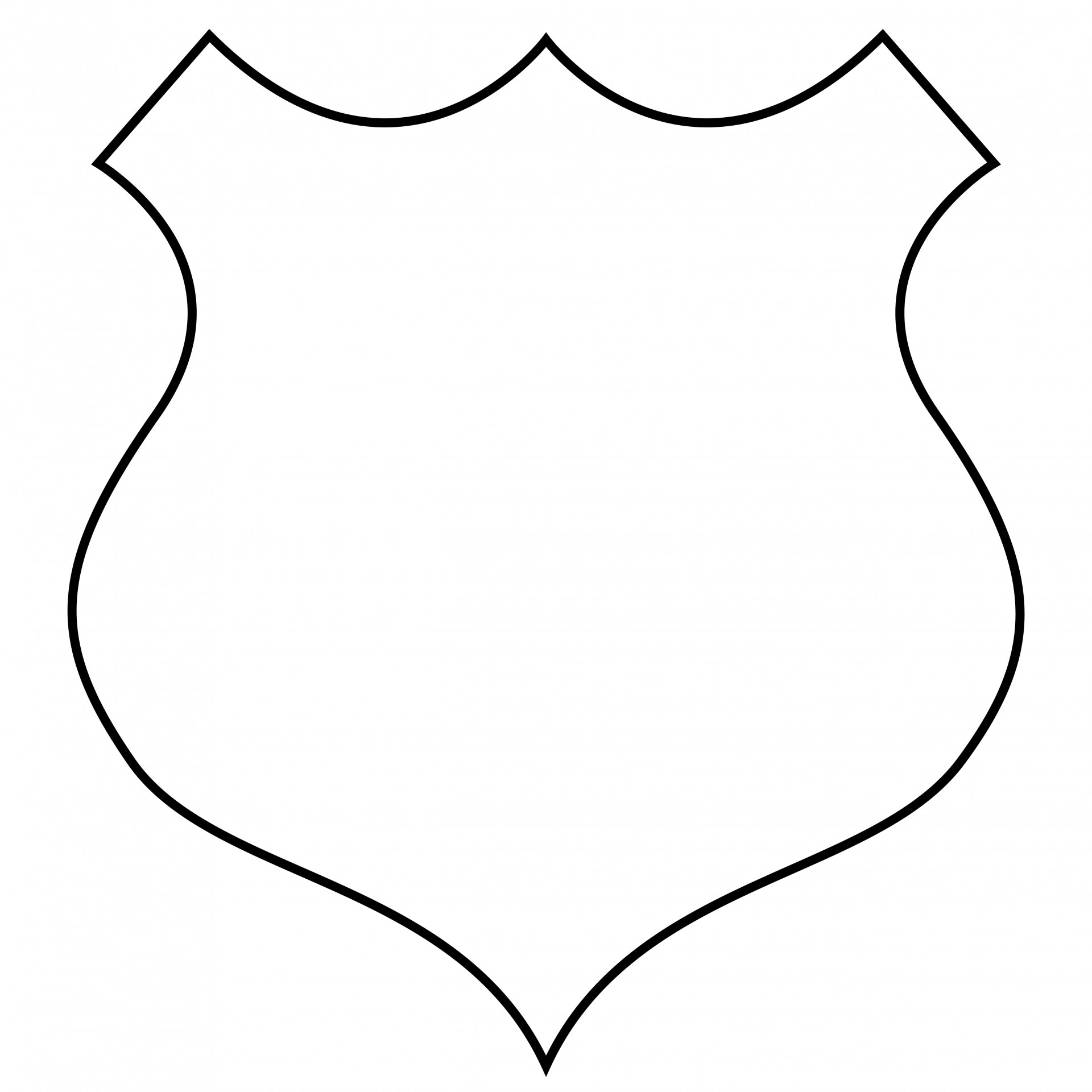 Clipart shield outline