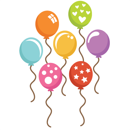 Assorted Balloons SVG cut files balloon svg files birthday balloon ...