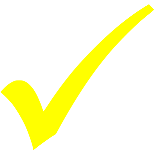 Yellow check mark 3 icon - Free yellow check mark icons