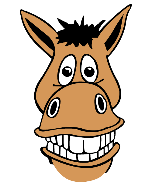 Funny Cartoon Horses Clipart