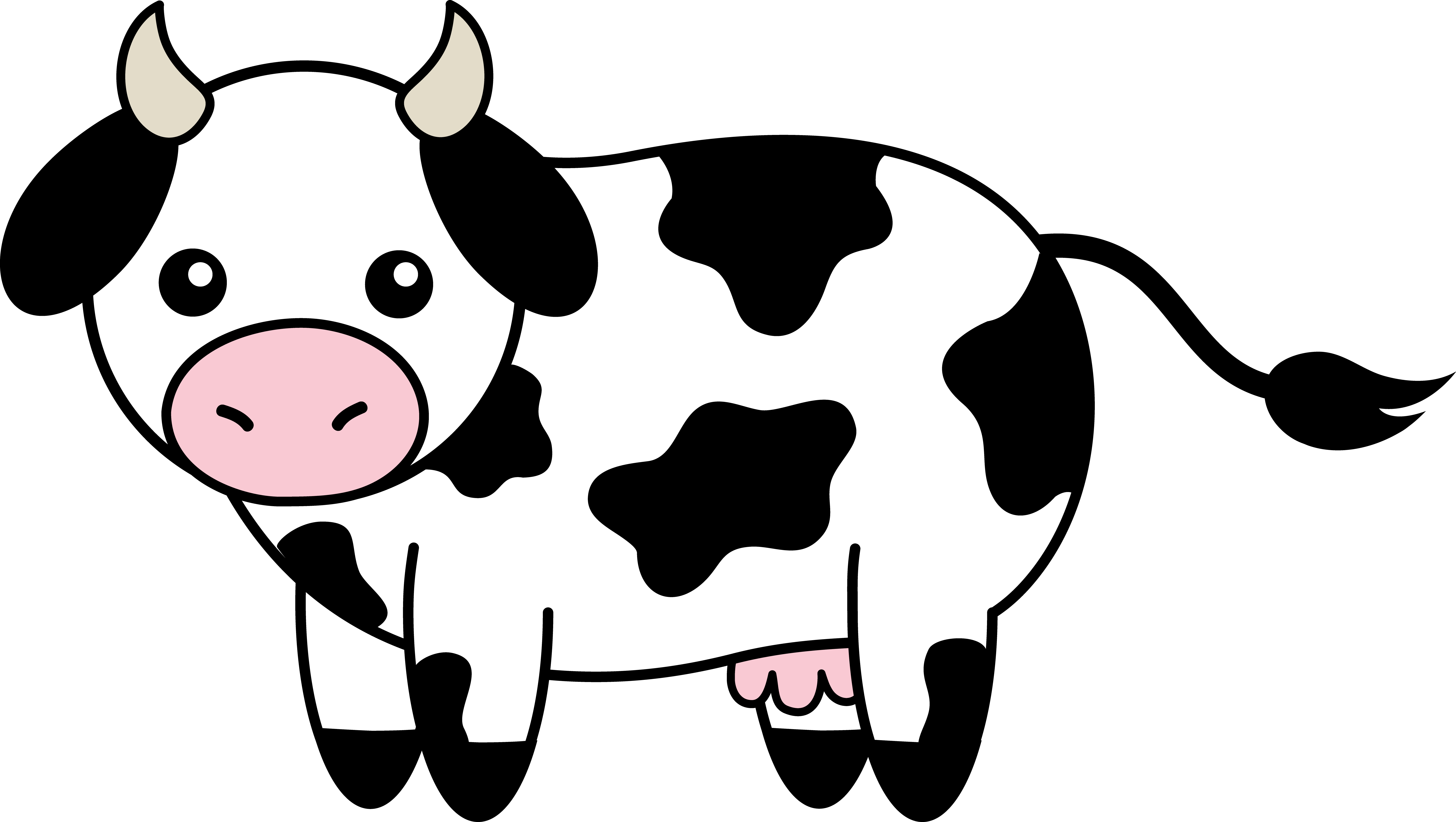 Free cartoon cow clipart