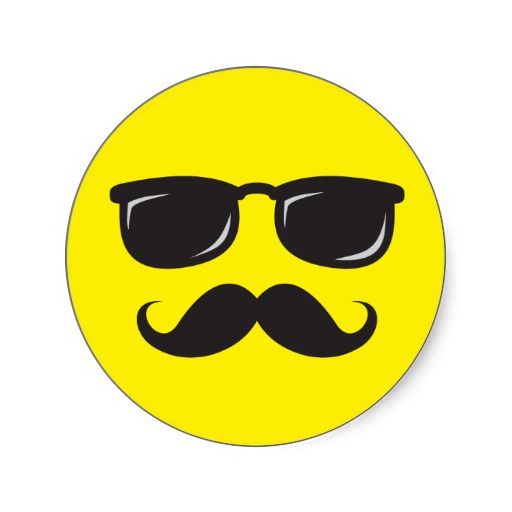 Mustache Smiley T-Shirts, Mustache Smiley Gifts, Art, Posters, and ...